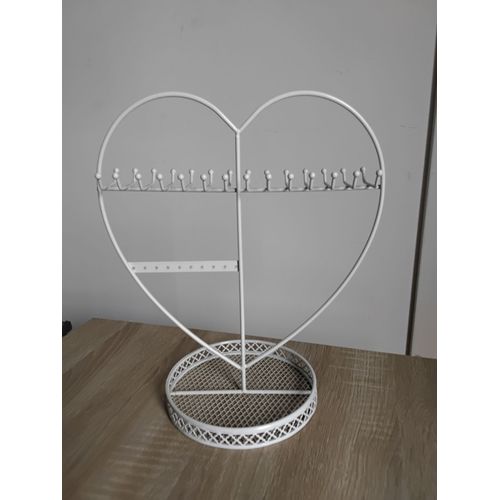 PORTE BIJOUX - PRÉSENTOIR à poser en forme de COEUR