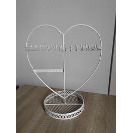 PORTE BIJOUX - PRÉSENTOIR à poser en forme de COEUR