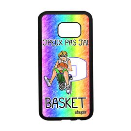 Coque S7 Silicone J'peux Pas J'ai Basket Vert Portable Basketball Samsung Galaxy S7