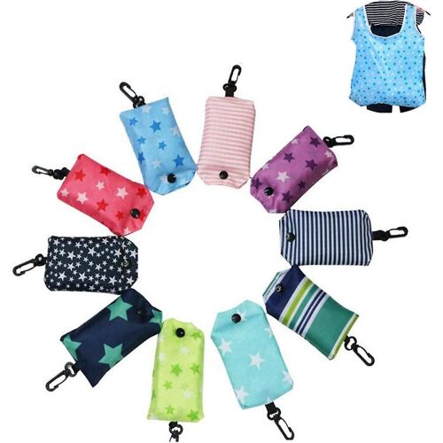 5 Pcs Portable Réutilisable Shopping Bags Pliable Réutilisable Shopping Bags Pour Shopping, Extérieur, Camping