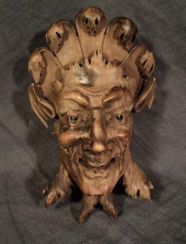 Sculpture Tête De Faune - Mythologie 19° Siècle