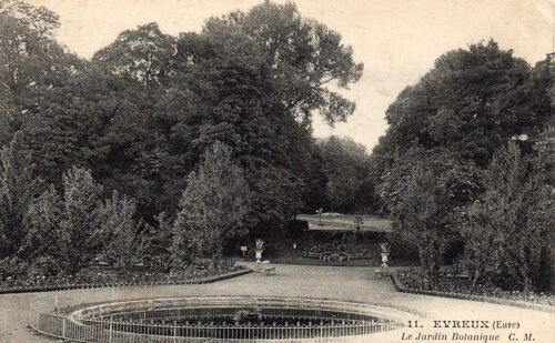 Carte Postale Ancienne - Evreux - Le Jardin Botanique