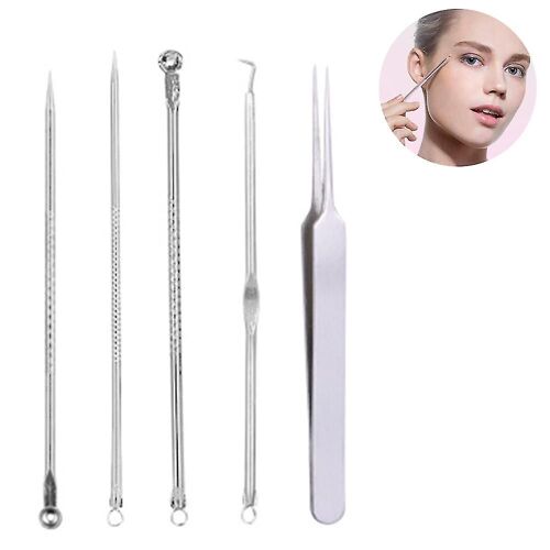 Ensemble De 5 Pièces Blackheads Blemish Removing Pour Le Nez Du Front Du Visage