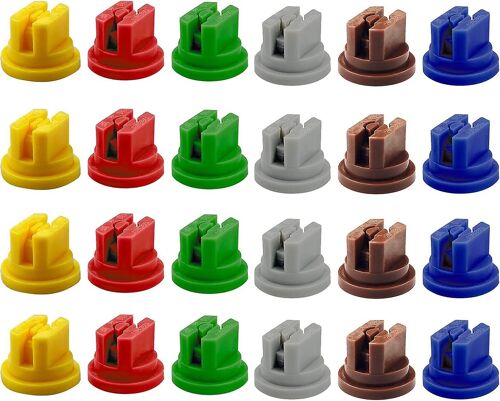 24 Pack 110 degrés buses de pulvérisation de ventilateur en plastique pour l'agriculture et la foresterie