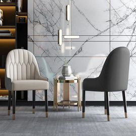 Chaise De Salle À Manger Moderne En Similicuir Avec Pieds En Métal Doré Dorone