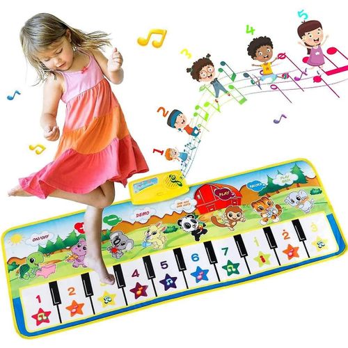 Tapis De Piano Pour Enfants, Tapis De Danse, Tapis De Musique Avec 8 Voix D'animaux, Jouet Musical Interactif Pour Filles