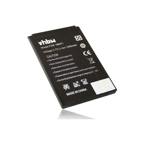 vhbw Batterie Tél. portable 1200mAh (3.7V) compatible avec Lenovo Lphone 3GW101, W100, W101 Remplace HB4F1, C634104130T