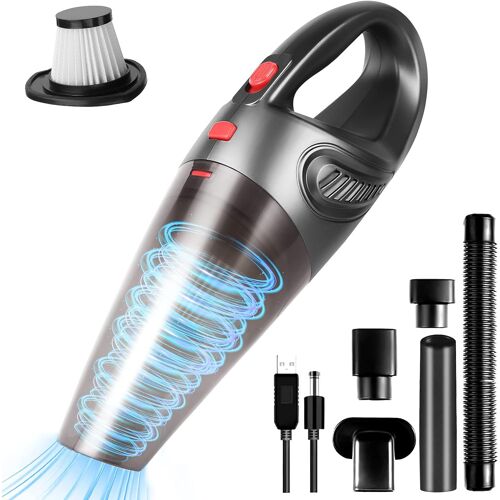 Aspirateur de table sans fil rechargeable 8500PA rouge noir