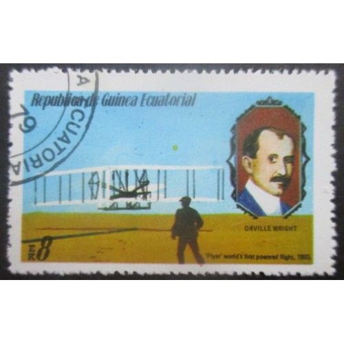 Guinee Equatoriale N°106d Histoire De L'Aviation Oblitéré