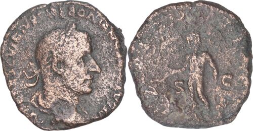 Rome - Sesterce De Trébonien Galle - Apoll Salvtari - Rare R1 - Ric.103 (S) - 05-236