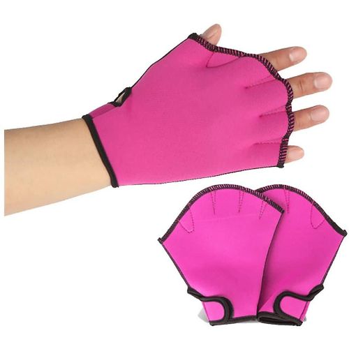 Gants Aquatiques 1 Paire De Gants Palmés De Natation Résistance À L'eau Pagaies D'entraînement Adultes Réglables Équipement De Plongée