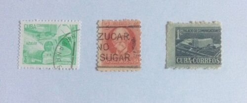 Lot De 2 Timbres Oblitérés + 1 Timbre Non Oblitéré De Cuba