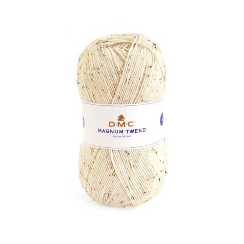 Pelote De Laine Magnum Tweed 400 Gr ! - Dmc 929 Ecru