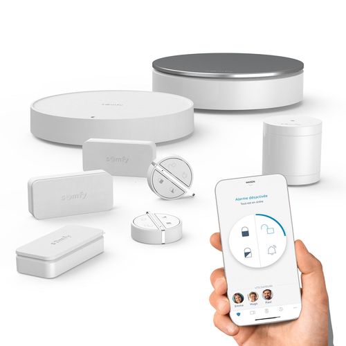 Home Alarm Essential - Système d'alarme maison sans fil connecté - Somfy Protect - Compatible avec Alexa, l'Assistant Google et TaHoma (switch)