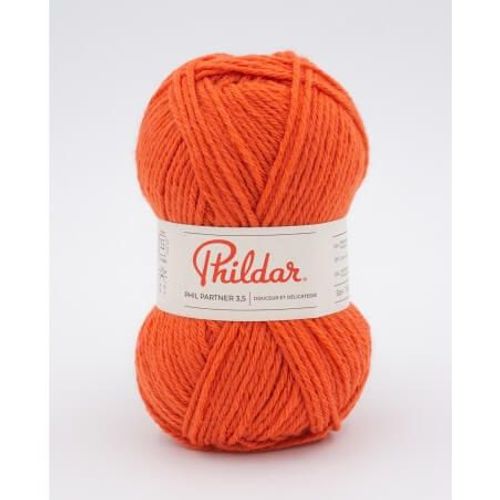 Pelote De Laine À Tricoter Partner 3,5 - Phildar Vitamine Orange