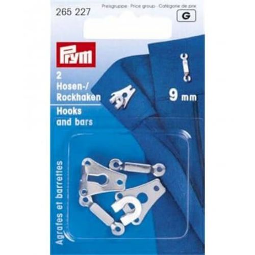 Agrafes Pour Pantalons Et Jupes 9mm - Prym Gris