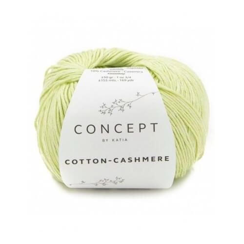 Fil À Tricoter Cotton-Cashmere - Katia 76 Vert