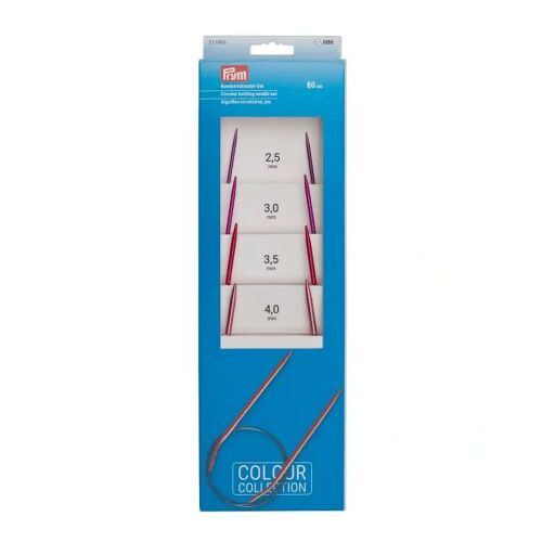 Set Aiguilles Circulaire En 80cm Du N°2,5 À 4 - Prym Multicolore