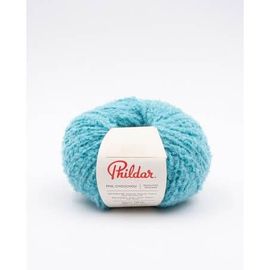 Fil À Tricoter Phil Chouchou Phildar : Douceur Bouclée Pour Créations Fantaisies Vert Bleuté