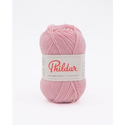 Pelote De Laine Mérino Phil Baby & Socks - Chaleur Et Douceur Pour Petits Pieds Eglantine Rose
