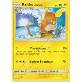 Raichu D'alola 17/30 Kit Du Dresseur Raichu D'alola Et Lougaroc Forme Nocturne