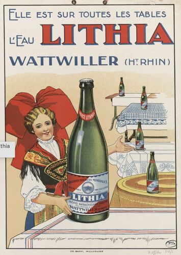 Affiche Eau Lithia Wattwiller