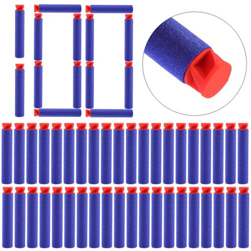 Nerf Rival 100 Fléchettes (7.2c * 1.3cm) Pour Nerf N-Strike Série Elite - Tête Rouge + Bleu