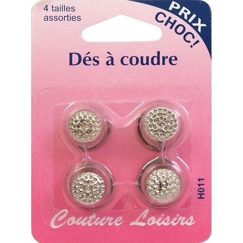 Dés À Coudre 4 Tailles Assorties - Distrifil