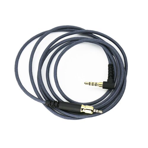 LORANKA-Câble audio de rechange compatible avec casques de jeu Sennheiser Game One, Game Zero, PC 373D, PC 37X, GSP 350, GSP 500, GSP 600 1,2 m