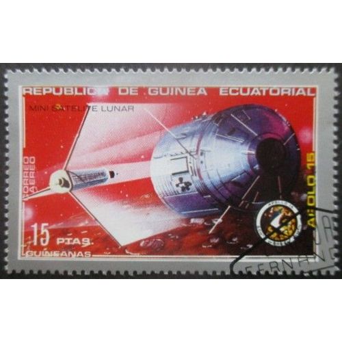 Guinee Equatoriale Poste Aérienne N°1a Apollo 15 Oblitéré