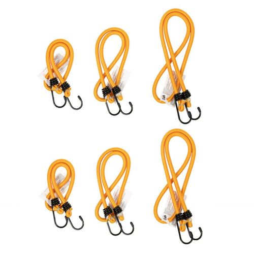 6 Sandows À Crochets Métalliques Norauto 60/80/100 Cm