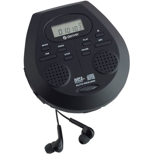 Denver DMP-395B Lecteur CD Portable Noir