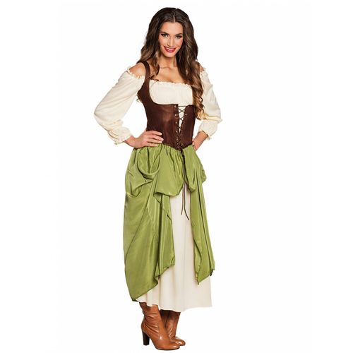 Déguisement Tavernière Verte Femme M / L