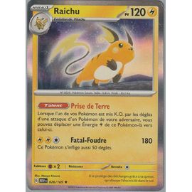 Carte Pokémon - Raichu - 026/165 - Holo-Rare - Ev3,5 151 Mew