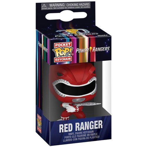 Power Rangers 30th Présentoir Porte-Clés Pocket Pop! Vinyl Red Ranger