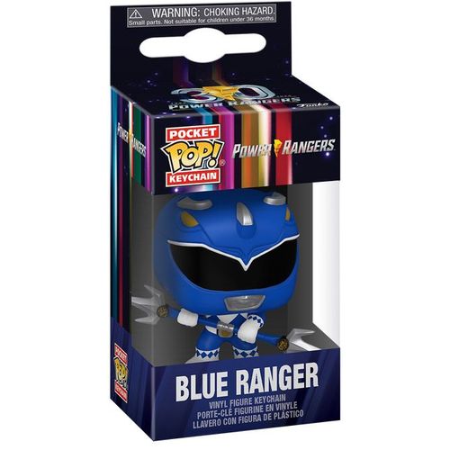 Power Rangers 30th Présentoir Porte-Clés Pocket Pop! Vinyl Blue Range