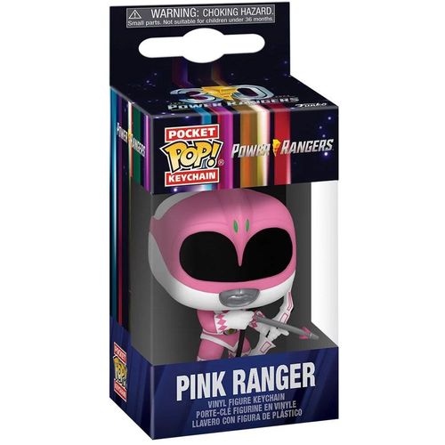 Power Rangers 30th Présentoir Porte-Clés Pocket Pop! Vinyl Pink Range