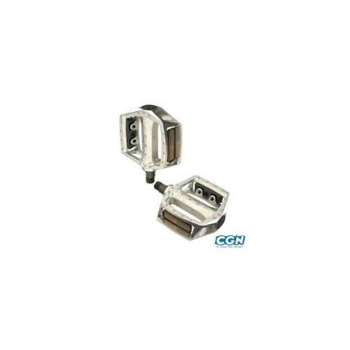 Pedale Bmx Atoo Plateforme Type Competition Alu Argent D 9/16 (Pr)