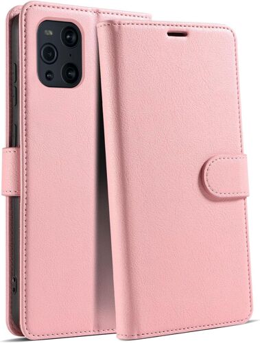 Coque Pour Oppo Find X3 Pro Avec [Rfid Blocage], Etui Oppo Find X3 Pro Cuir Pu Portefeuille [Bequille] [Fentes Pour Cartes] [Magnetique] Flip Housse Pour Oppo Find X3 Pro, Rose