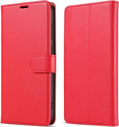 Coque Pour Samsung Galaxy S10e Avec [Rfid Blocage], Etui Cuir Pu Portefeuille [Bequille] [Fentes Pour Cartes] [Magnetique] Flip Housse Pour Samsung Galaxy S10e, Rouge