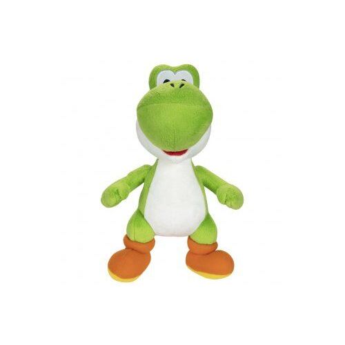 Peluche Dinosaure Yoshi 28 Cm - Set Doudou Super Mario Classique Enfant + 1 Carte Tigre - Dino Vert Et Blanc
