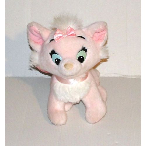 Peluche Marie La Chatte Rose Des Aristochats Disney - Doudou Marie 18 Cm Vintage Mattel 1992
