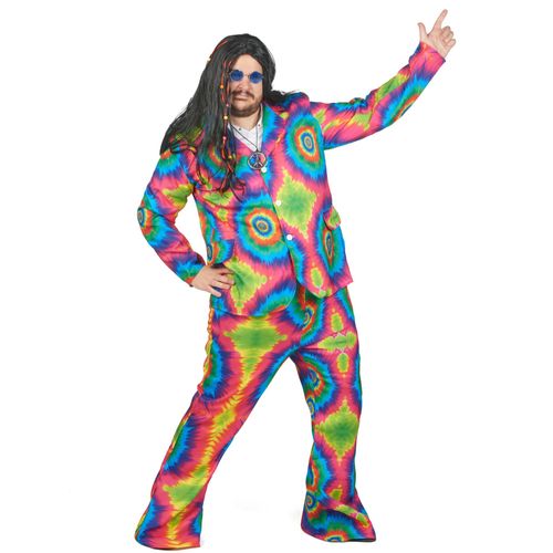 Déguisement Hippie Psychédélique Grande Taille Homme - Taille: Xxl