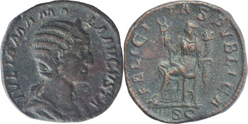 Rome - Sesterce - Julia Mamee - 230 Ad - Felicitas Pvblica - Ric.679 Rare - 14-208