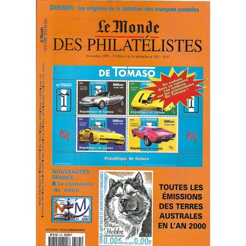 Le Monde Des Philatelistes N° 545