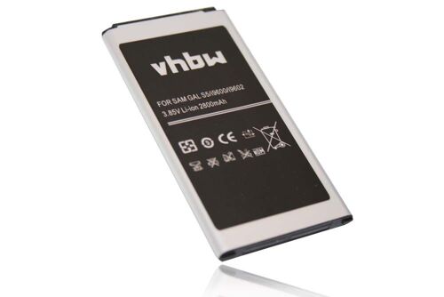 Vhbw Batterie Compatible Avec Samsung Galaxy Sm-G900t, Sm-G903f, Sm-G901f, Sm-G900v, Sm-G9105 Téléphone Portable (2800mah, 3,85v, Li-Ion)