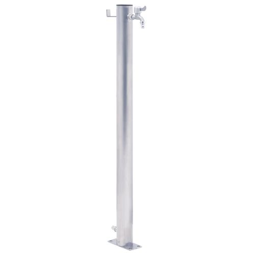 vidaXL Colonne à eau de jardin 40 cm acier inoxydable rond