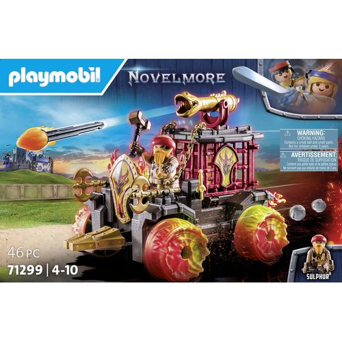 Playmobil Novelmore 71299 - Chariot De Combat Enflammé Des Burnham Raiders