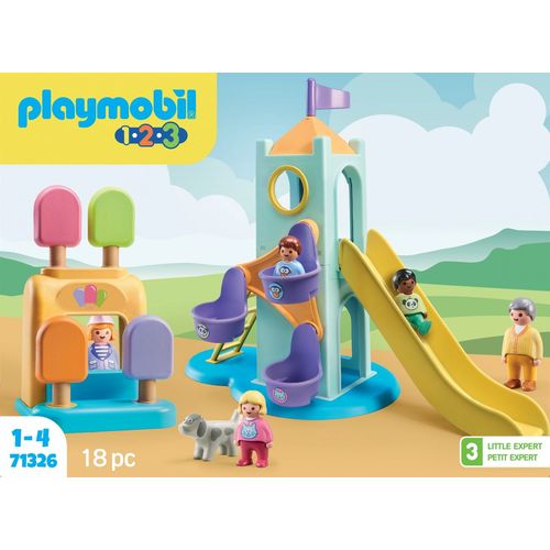 Playmobil 123 71326 - Aire De Jeux Avec Toboggan Géant