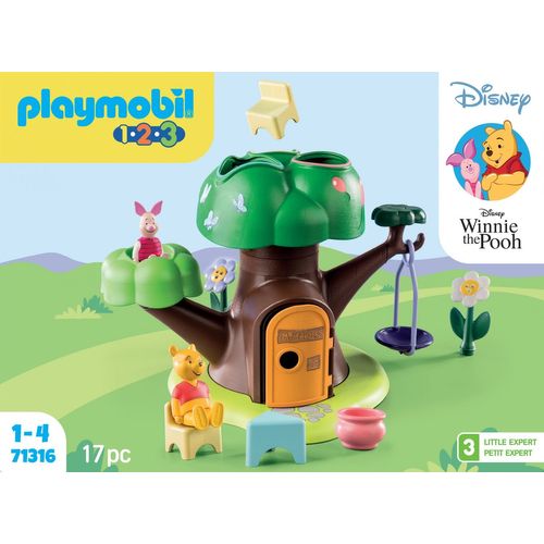 Playmobil 123 71316 - Disney Winnie l'ourson et Porcinet avec cabane
